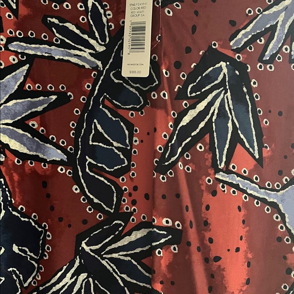 NIC+ZOE $188 AUTUMN LEAVES LIVE IN Floral Casual DRESS Size L - Picture 4 of 6